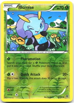 Illumise 9/146 Uncommon XY Pokemon Reverse Holo Lightly Played - Image 1