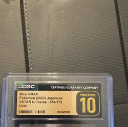 Pokemon TCG 2022 Japanese VSTAR Universe Mew VMAX 054/172 Holo CGC 10 - Image 3