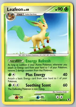 Pokemon: Leafeon Uncommon Rising Rivals 45/111 LP - Image 1