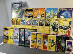 Pokemon Magneton Magnemite Lot Pokemon Lot of 25 Cards and Stickers CGC Slab - Image 2