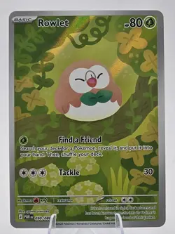 Pokemon TCG Perfect Order Illustration Rare IR Rowlet 090/088 NM - Image 1