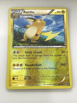 Raichu 43/146 Holo Rare XY Pokemon Reverse Holo Lightly Played - Image 1