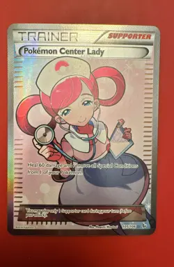 Pokemon Center Lady (105 Full Art) 105/106 Flashfire Holo - Image 1