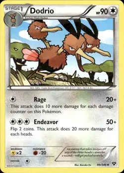 Dodrio 99/146 Uncommon XY Pokemon Lightly Played - Image 1