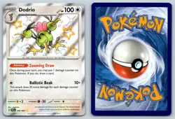 DODRIO 200/091 SHINY RARE PALDEAN FATES POKEMON LP NAGIMISO - Image 3