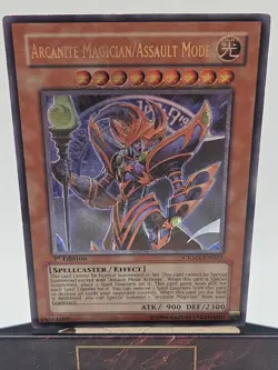 Konami Arcanite Magician/Assault Mode CRMS-EN021 1st Ed Ultimate Rare Crimson - Image 3