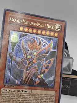Konami Arcanite Magician/Assault Mode CRMS-EN021 1st Ed Ultimate Rare Crimson - Image 5