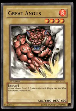 Great Angus MFC-055 Magician's Force Yu-Gi-Oh 1st Edition LP - Image 1