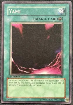 Yugioh Yami 1st Edition Common LOB-051 LP - Image 1