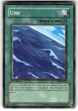 Umi - LOB-E039 - Common 1st Edition NM Yugioh - Image 1
