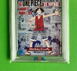 2026 ONE PIECE PROMOS COLLEGE BASKETBALL: US VOYAGE MONKEY D. LUFFY PSA 9 - Image 3