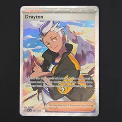 Pokemon TCG Card Drayton 232/191 Surging Sparks Ultra Rare Full Art - NM - Image 1