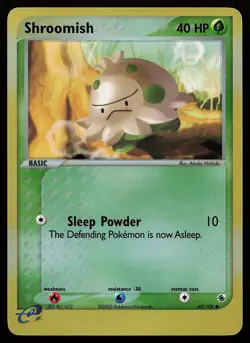 Shroomish 69/109 Reverse Holo Common Ruby & Sapphire Pokemon Card - Image 1