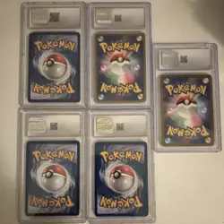 Pokemon CGC Graded Holo 5-Card Lot Skarmory/Mismagius/Crawdunt/Floatzel/Seaking - Image 2