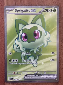 Pokemon TCG Sprigatito EX 251/217 Ascended Heroes Ultra Rare NM Card - Image 1