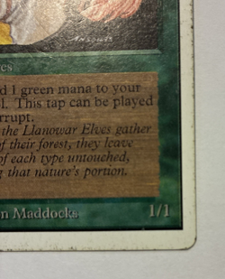 Llanowar Elves Unlimited Edition (2ED) Magic the Gathering 1993 Common MP - Image 3