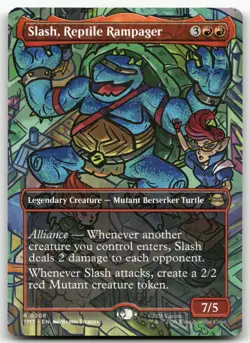 Slash, Reptile Rampager (Borderless) #208 NM Teenage Mutant Ninja Turtles - Image 1