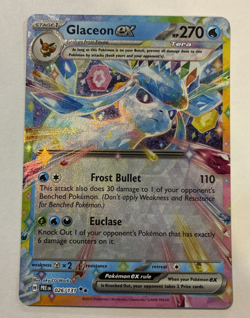 Glaceon ex Double Rare Prismatic Evolution #026/1310 Pokemon NM - Image 1