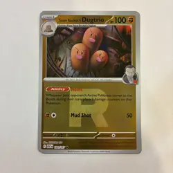 Team Rocket's Dugtrio Reverse Holo Pokeball Ascended Heroes #101/217 Pokemon NM - Image 1