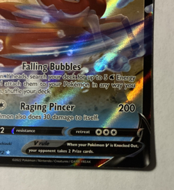 Kingler V Brilliant Star (SWSH09) Ultra Rare #028/172 Pokemon 2022 LP - Image 3