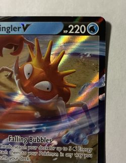 Kingler V Brilliant Star (SWSH09) Ultra Rare #028/172 Pokemon 2022 LP - Image 4