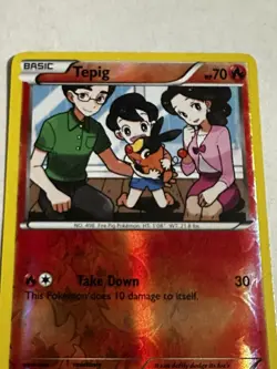 Pokemon Tepig 25/113 Reverse Holo Legendary Treasures 2013 BW Lightly Played - Image 2