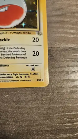Pokemon TCG Electrode Jungle 2/64 Holo Unlimited Holo Rare NM - Image 4