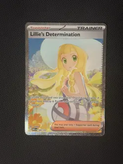 Lillie's Determination SIR 184/132 SIR Special Illustration Rare Pokemon MINTY - Image 1