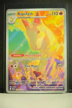 Rapidash 189/182 Illustration Rare Destined Rivals Pokemon Near Mint - Image 1
