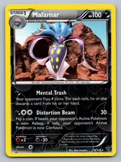 Pokemon TCG XY Base Set Malamar (76) 76/146 Reverse Holo - Image 1