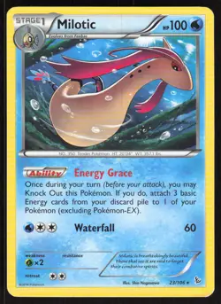 Milotic 23/106 Holo Rare Flashfire Pokemon Lightly Played - Image 1