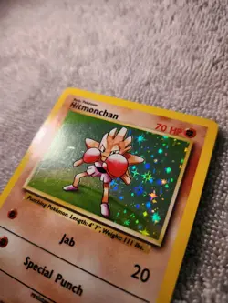 Hitmonchan Holo Pokemon TCG Base Set Unlimited 7/102 - Ungraded - NM - Image 4