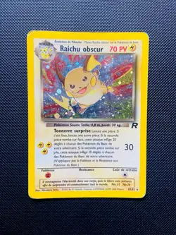 Carte Pokemon Raichu Obscur 83/82 HOLO Team Rocket Ed2 Wizards Edition 2 Secrete - Image 1