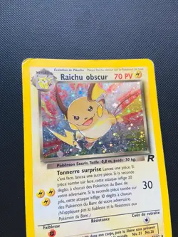 Carte Pokemon Raichu Obscur 83/82 HOLO Team Rocket Ed2 Wizards Edition 2 Secrete - Image 2