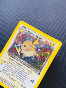 Carte Pokemon Raichu Obscur 83/82 HOLO Team Rocket Ed2 Wizards Edition 2 Secrete - Image 3