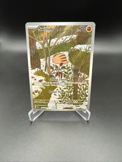 Pokemon Swinub 165/159 Journey Together Illustration Rare Full Art Holo NM - Image 1