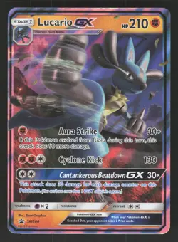 Lucario GX SM100 Pokemon TCG SM Promos LP - Image 1