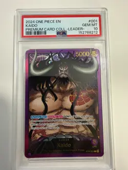 2024 ONE PIECE PREMIUM CARD COLLECTION -LEADER COLLECTION- #001 KAIDO PSA 10 - Image 1