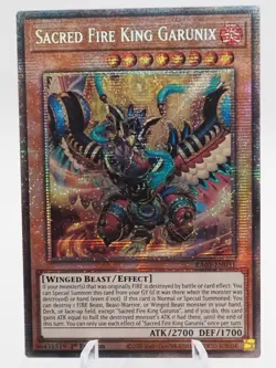 Sacred Fire King Garunix RA05-EN031 Starlight Rare 1st Edition YuGiOh TCG Card - Image 1