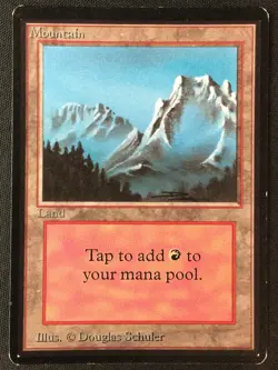 MTG Beta Edition Mountain (B) Land MP - Image 1