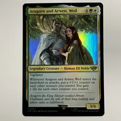 Aragorn and Arwen Wed FOIL Mythic M 0287 Lord of the Rings Magic the Gathering - Image 1