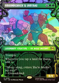 Groundchuck & Dirtbag Foil Showcase Teenage Mutant Ninja Turtles NM MTG - Image 1