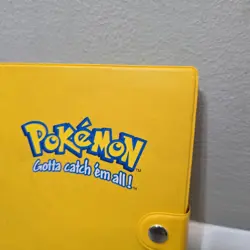 1999 Vintage Pokemon Yellow Bulbasaur Binder With 30 4-Pocket Plastic 120ct - Image 2
