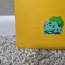 1999 Vintage Pokemon Yellow Bulbasaur Binder With 30 4-Pocket Plastic 120ct - Image 4