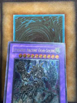 Yugioh Ultimate Ancient Gear Golem LODT-EN043 Ultimate Rare 1st Ed MP - Image 2