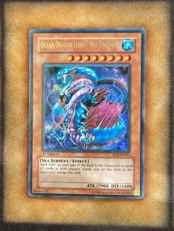 Yugioh Ocean Dragon Lord - Neo-Daedalus SD4-EN001 Ultra Rare 1st Ed NM - Image 1