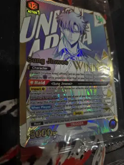 Bandai Union Arena Solo Leveling WINNER Sung Jinwoo Rare Battle 1st Place - Image 4