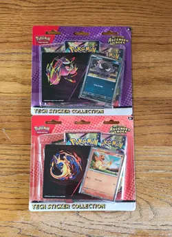 Set of 2 Pokemon Ascended Heroes Tech Sticker Collections - Image 1