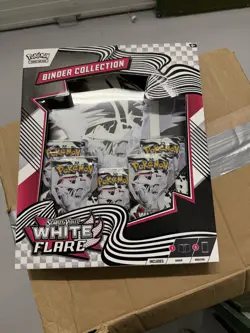 Pokemon TCG Scarlet & Violet White Flare Binder Collection Box Sealed New! - Image 1