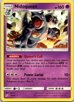 POKEMON NIDOQUEEN 56/181 RARE TEAM UP NM/M - Image 1
